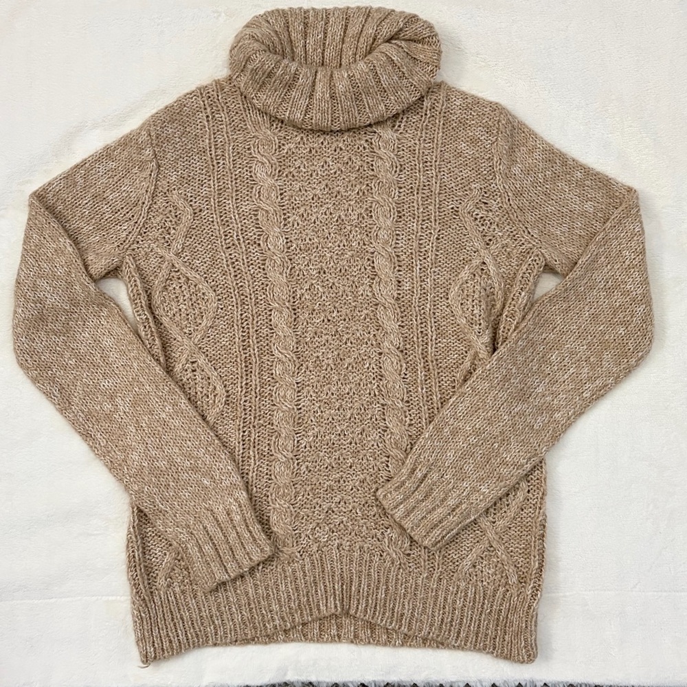 Denver Hayes Women's Tan Turtleneck Sweater